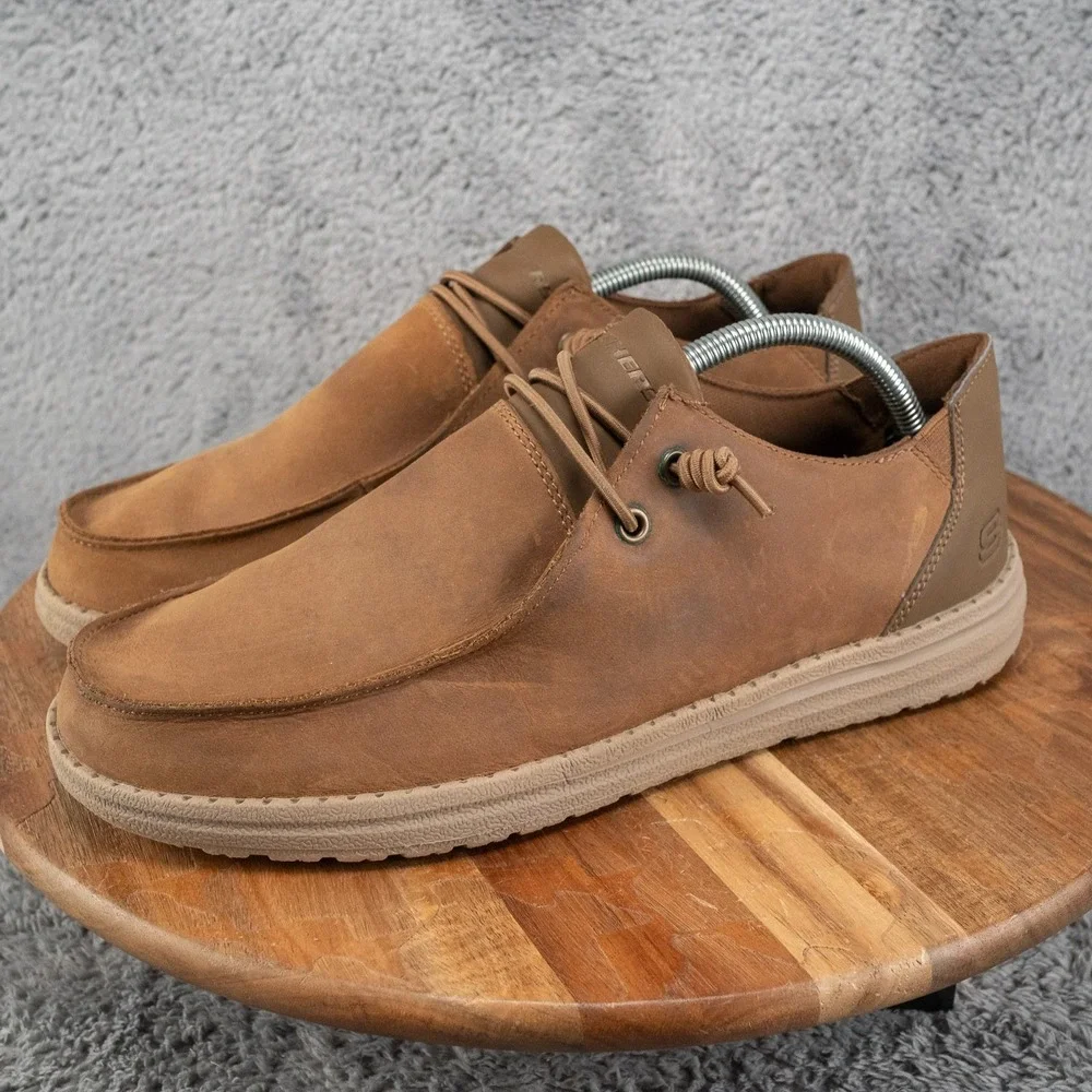 Skecher Men's Melson Ramilo Slip On Boat Shoes Brown #210107 Size 9.5